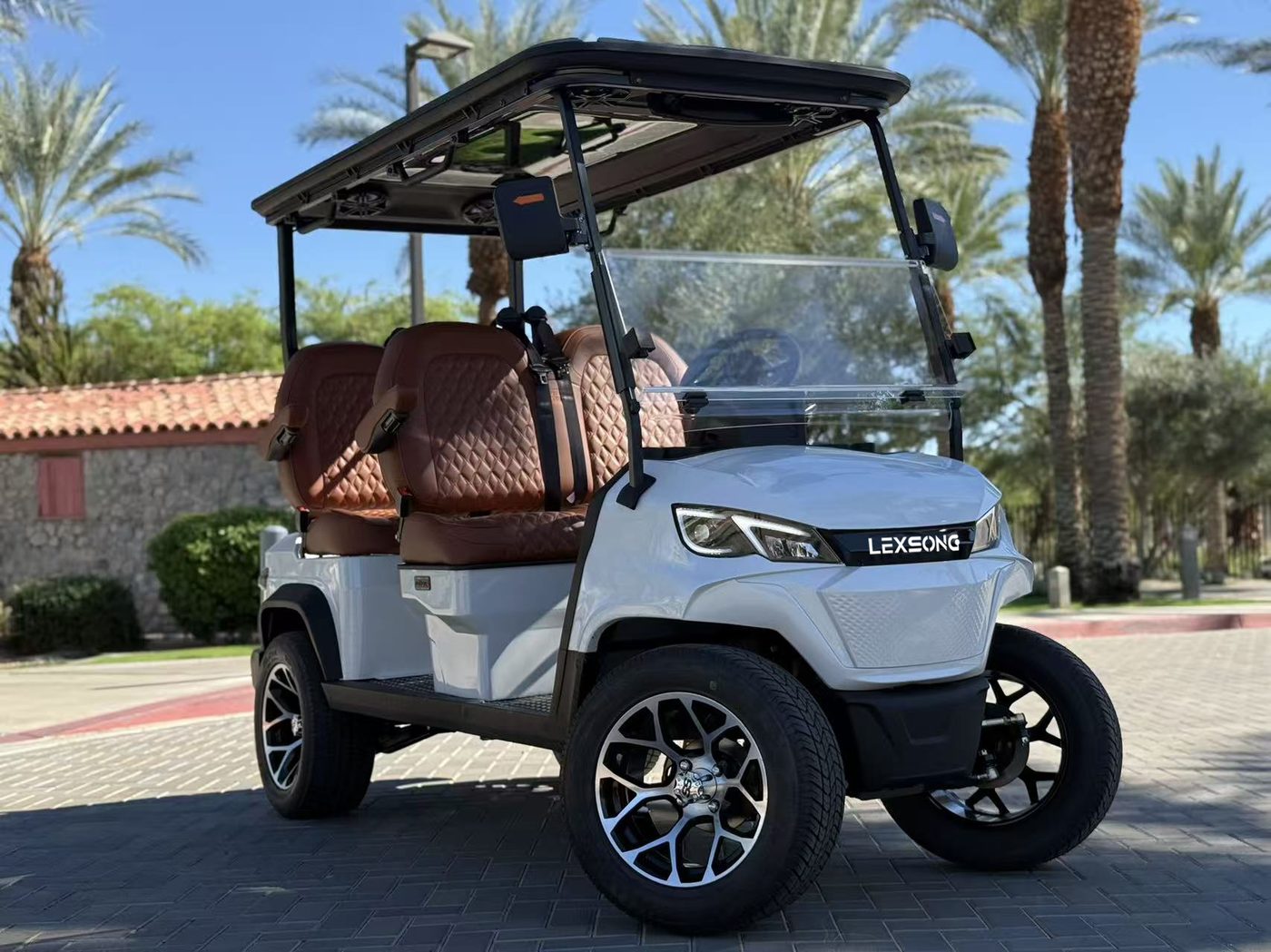 4-Seater Electric Golf Cart (Forward Facing) (Lifted)
