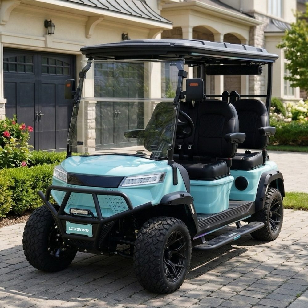 4-Seater Electric Golf Cart (Forward Facing) (Lifted)