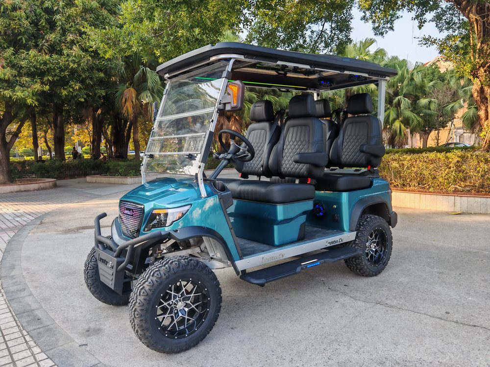 4WD 4-Seater Electric Golf Cart (Forward Facing) (Lifted)
