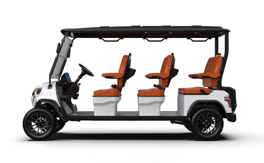 6-Seater Electric Golf Cart (Forward Facing) (Lifted)