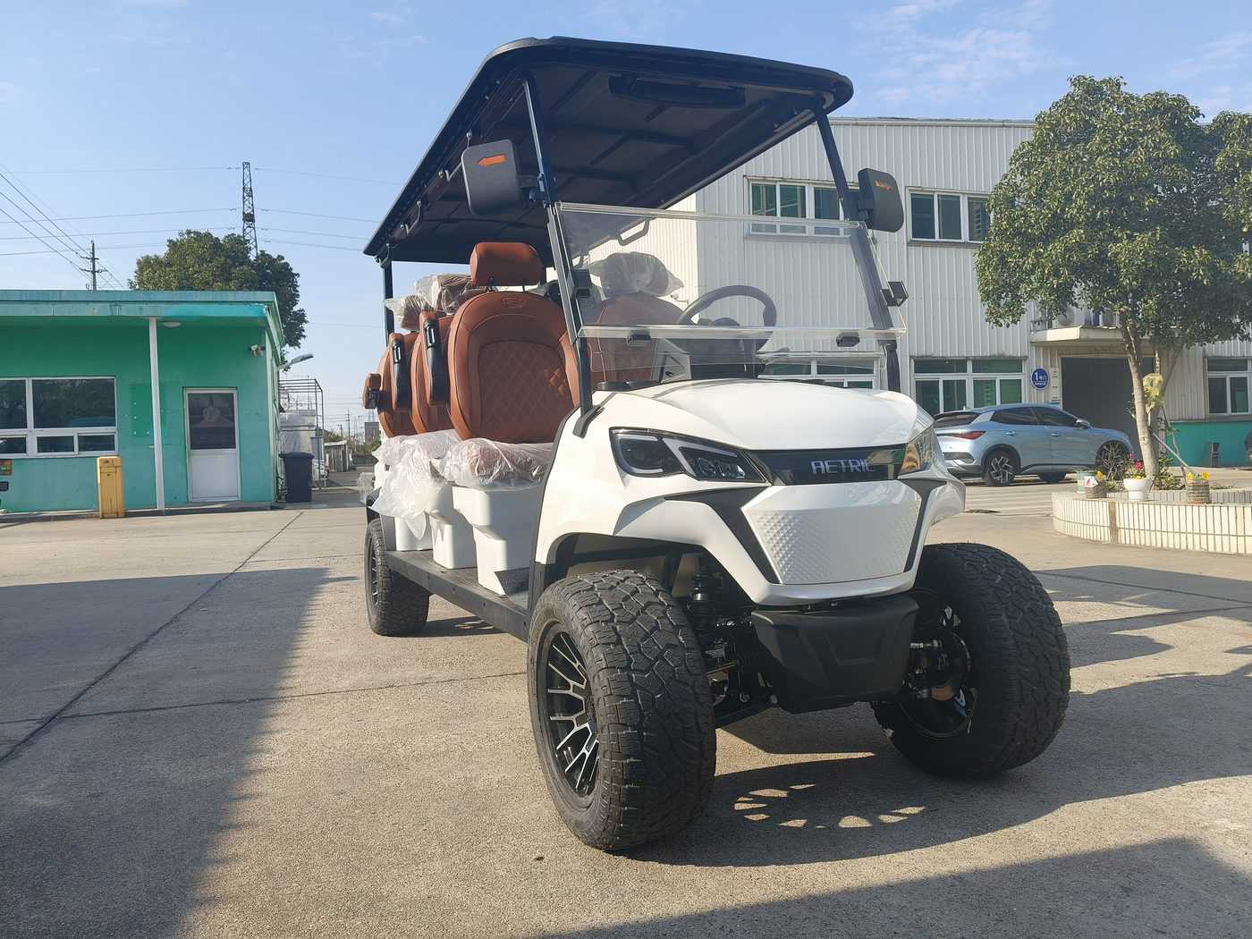 6-Seater Electric Golf Cart (Forward Facing) (Lifted)